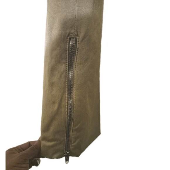 Cambio Womens Satin Gold Flat Front Regular Fit  Pointe Pants Size 10 Short - Picture 5 of 5